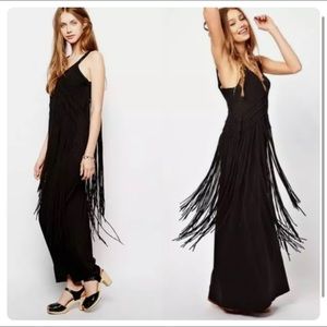 SOLD Ralph Lauren Black Macrame Maci Dress